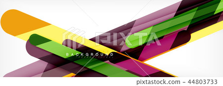 Abstract colorful lines, modern geometric background design 44803733