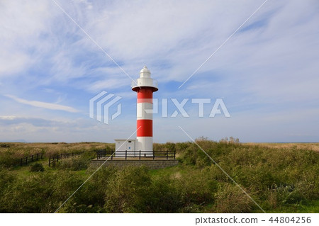 Ishikari lighthouse in autumn 44804256