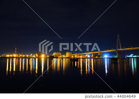 <Plant night view> Shiomi Pier Nagoya Port Triton 44804649
