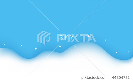 3D shape background sky and cloud vector 3D shape background sky and cloud vector 44804721