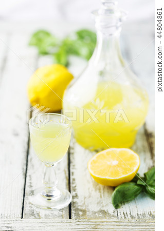 Italian lemon liqueur limoncello Italian lemon liqueur limoncello 44804861