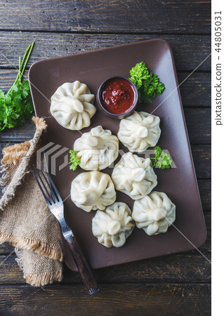 Georgian dumplings Khinkali 44805031