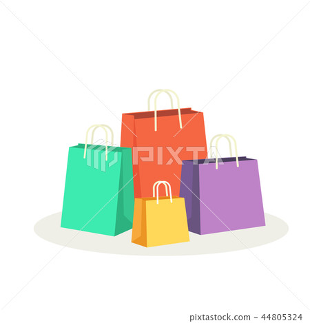 Colorful shopping bags vector illustration Colorful shopping bags vector illustration 44805324