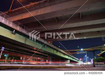 <夜景>立交橋立交橋立交橋立交橋 44806494