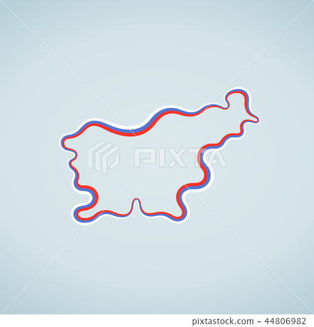 Slovenia - Outline Map Slovenia - Outline Map 44806982