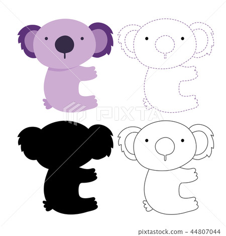 worksheet vector design for kid 44807044