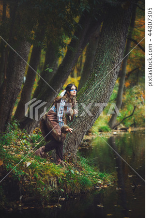 beautiful young american indian woman 44807305