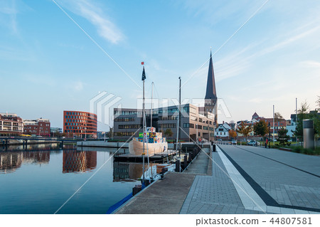Modern buildings in the city Rostock, Germany Modern buildings in the city Rostock, Germany 44807581