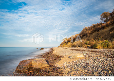Stones on shore of the Baltic Sea in Elmenhorst 44807659