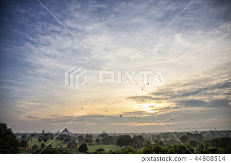 景觀與蒲甘的日出和佛教遺址 44808514