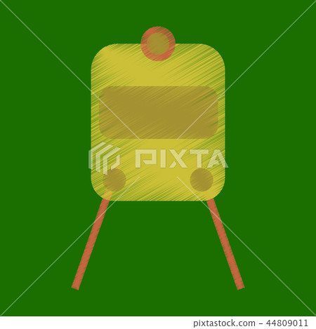 Flat Icon in Shading Style train Flat Icon in Shading Style train 44809011