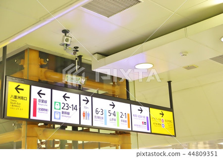 東京站院子站招牌 44809351