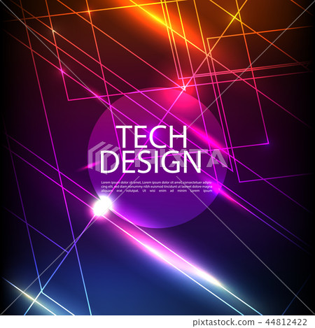 Abstract technology digital hi tech hexagons concept background. Space for your text Abstract technology digital hi tech hexagons concept background. Space for your text 44812422