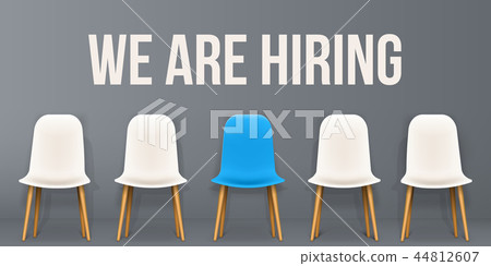 Creative vector illustration of we are hiring - recruiting concept, resources job employment career 44812607