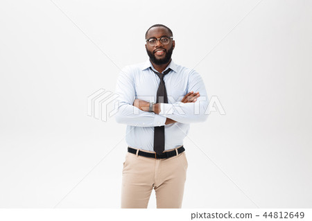 happy confident young african american business male smiling with confidence happy confident young african american business male smiling with confidence 44812649