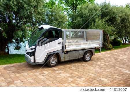 A small electric truck, lorry for services and delivery A small electric truck, lorry for services and delivery 44813007