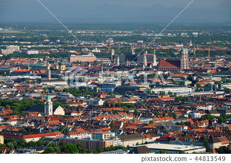 Aerial view of Munich. Munich, Bavaria, Germany 44813549