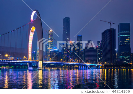 Guangzhou skyline. Guangzhou, China 44814109