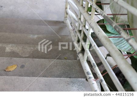 Old concrete stairs in the daytime. Old concrete stairs in the daytime. 44815156