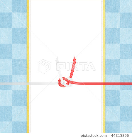 日日風格 - 日本紙 - 日本模式 - 背景 -  Mizuhiki-Noji紙 - 慶典包 - 藍色 44815896