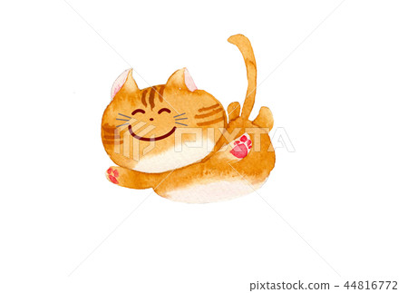 Cat hand drawn watercolor Cat hand drawn watercolor 44816772