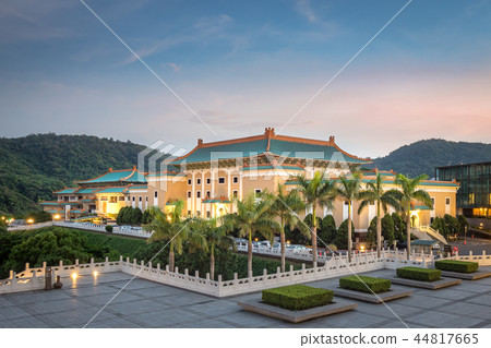 The National Palace Museum at night in Taipei City The National Palace Museum at night in Taipei City 44817665