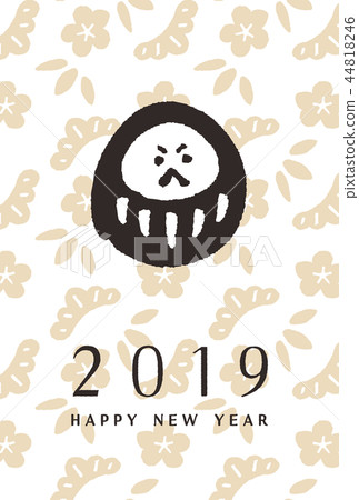 New Year's card Shochikuume amu 44818246