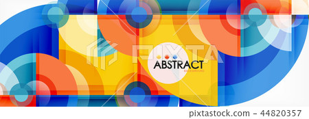 Vector fantastic circle modern geometric background template Vector fantastic circle modern geometric background template 44820357