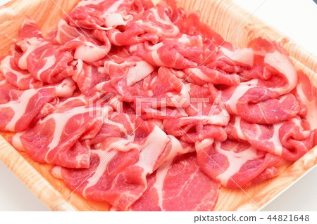 Kagoshima black pig shoulder loin for shabu-shabu Kagoshima black pig shoulder loin for shabu-shabu 44821648