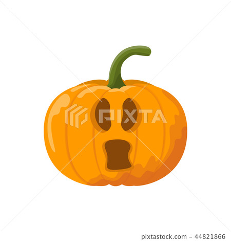 Cartoon halloween crying pumpkin. Cartoon halloween crying pumpkin. 44821866