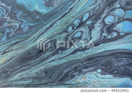 Marble abstract acrylic background. Blue marbling artwork texture. Marble abstract acrylic background. Blue marbling artwork texture. 44822661