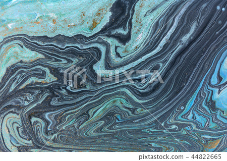 Marble abstract acrylic background. Blue marbling artwork texture. Marble abstract acrylic background. Blue marbling artwork texture. 44822665