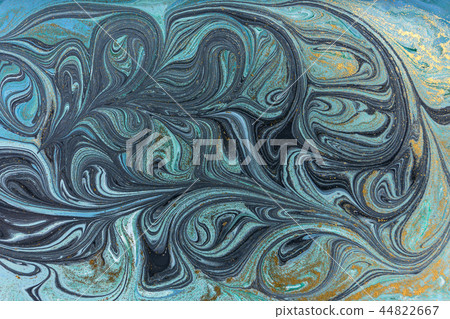 Marble abstract acrylic background. Blue marbling artwork texture. Marble abstract acrylic background. Blue marbling artwork texture. 44822667
