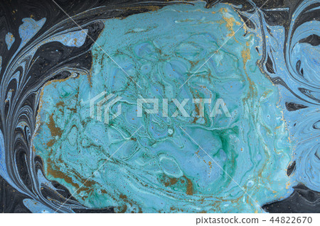 Marble abstract acrylic background. Blue marbling artwork texture. Marble abstract acrylic background. Blue marbling artwork texture. 44822670