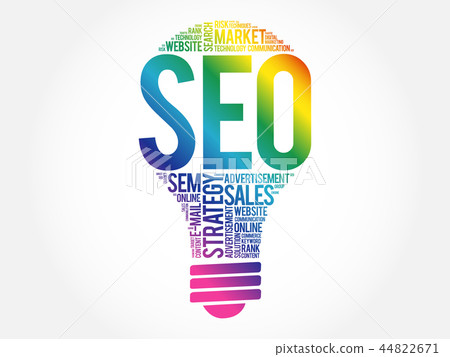 SEO (search engine optimization) bulb SEO (search engine optimization) bulb 44822671