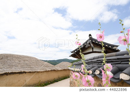 傳統的房子和天空 44822896