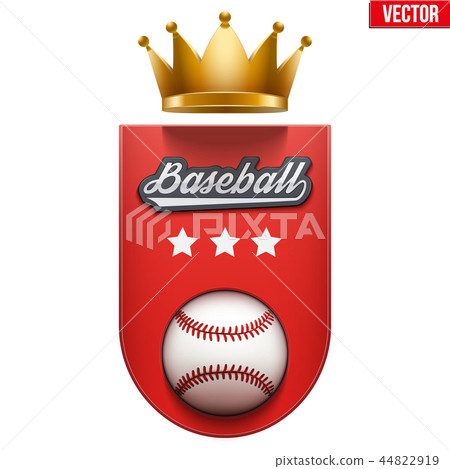 Baseball Badge and Label 44822919