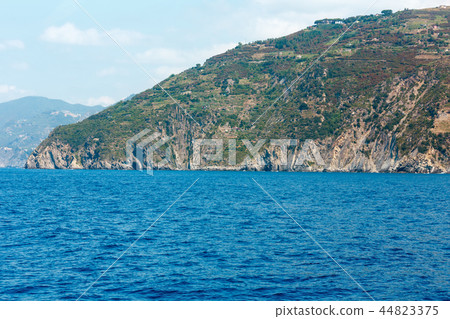 Rocky Ligurian Sea coast in Cinque Terre 44823375