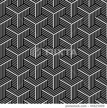 Seamless geometric isometric pattern. 44825009