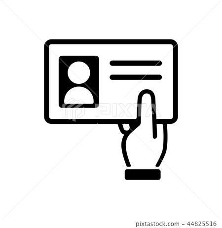 Identification card Employee ID License presentation / submission icon 44825516