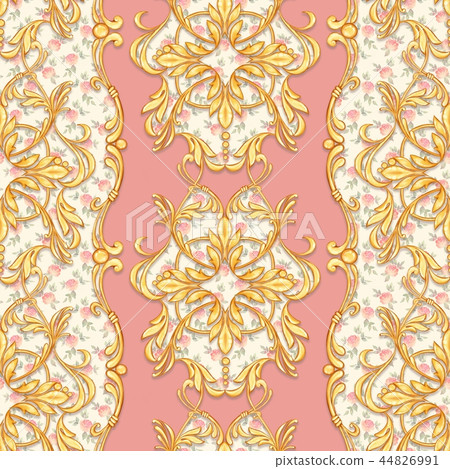 Seamless baroque pattern 44826991