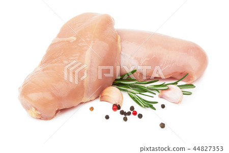Raw chicken fillets 44827353