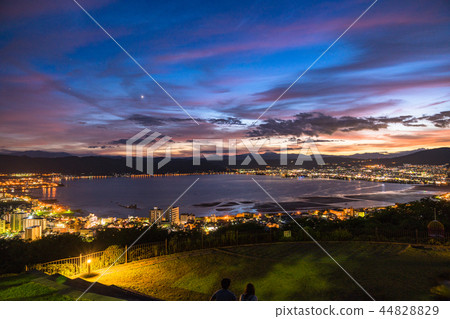 << Nagano Prefecture >> From the night view of Lake Suwa, Tateishi Park 44828829