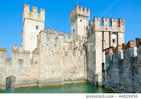 Castle of Scaligers on Lake Garda, Sirmione, Italy 44829850
