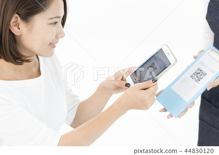 無現金支付，智能手機支付 44830120
