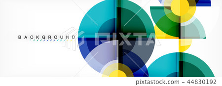 Abstract background bright circles geometric... - Stock Illustration ...