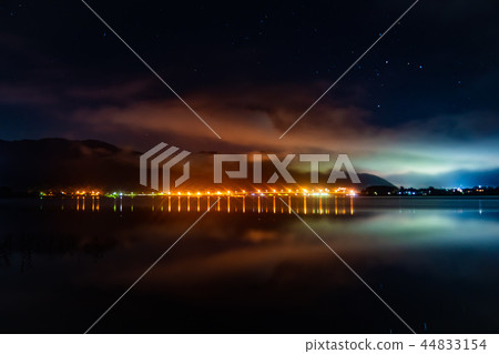 大石公園河口湖自然風光郊外郊遊旅行山梨縣富士山湖深夜觀光 44833154