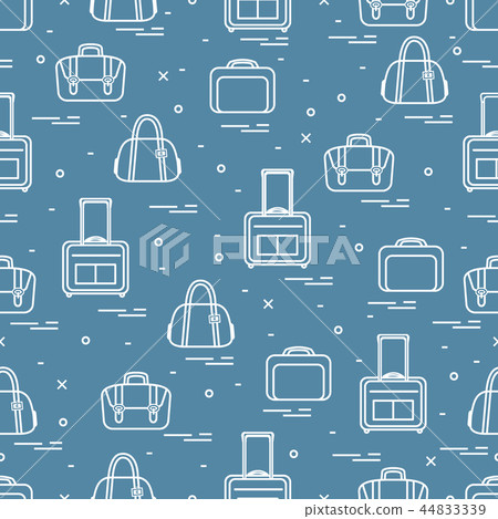 Cute seamless pattern with different bag and 44833339