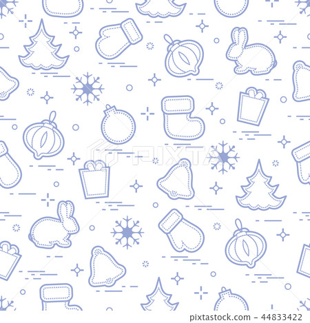 New Year and Christmas seamless pattern Winter - Stock Illustration ...