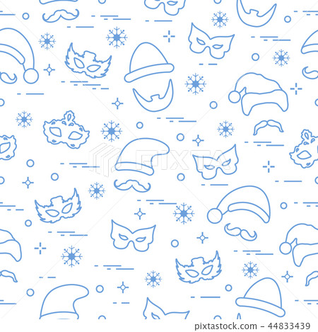 Seamless pattern of different carnival 44833439